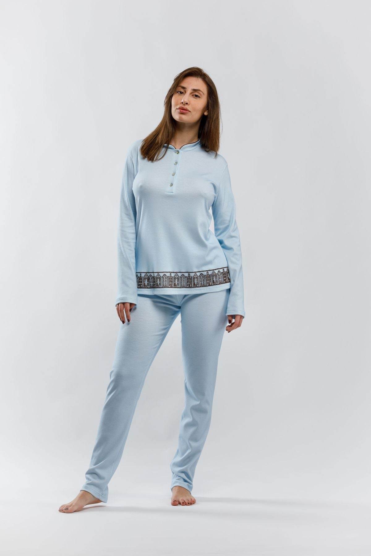 Pigiama Pistagna Donna I2505 Fida - evabiancheria